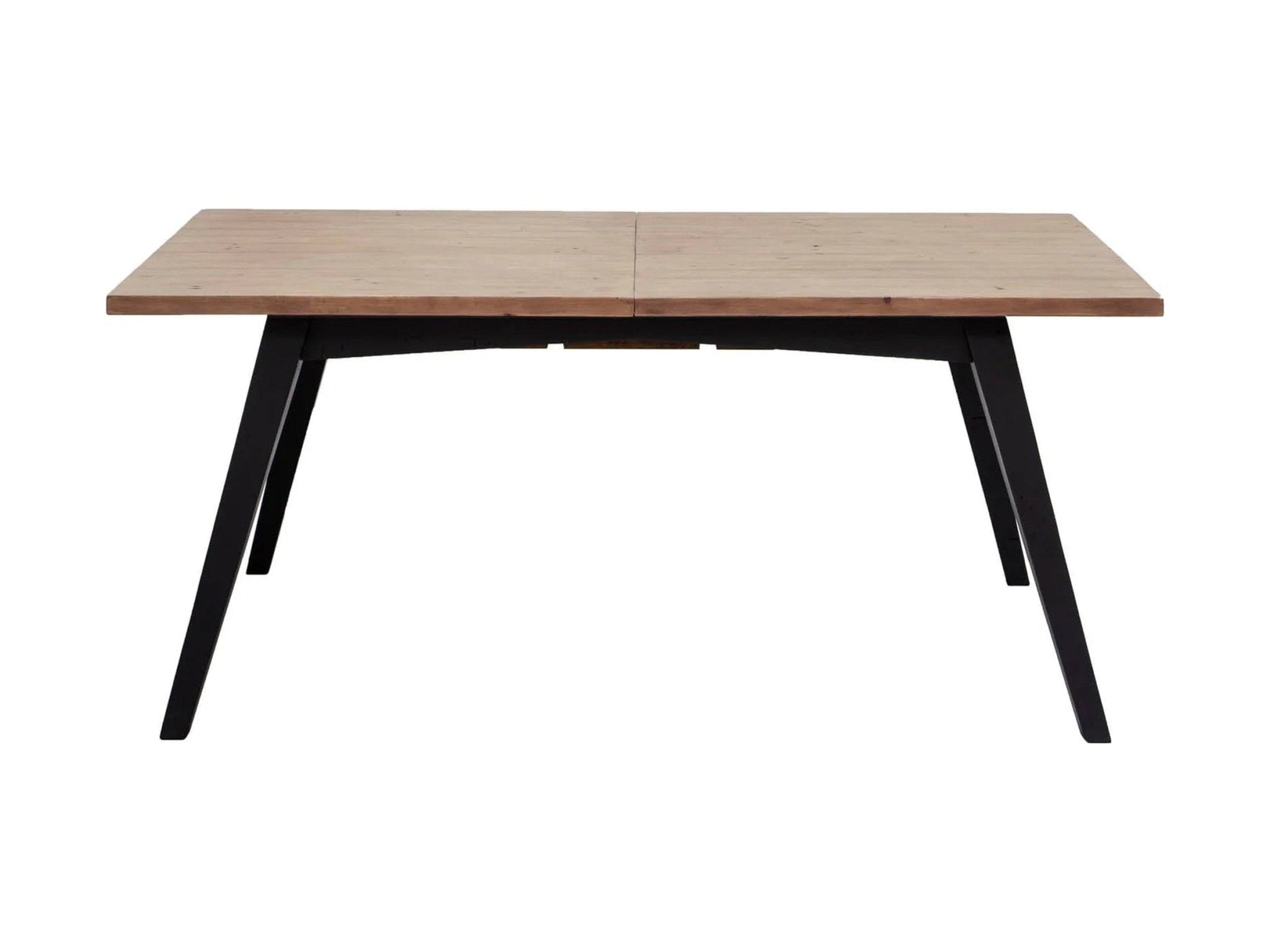 Viva Extendable Dining Table in Sundried Wheat/Matte Black - extendable dining table by LH - Whats New Furniture Portland OR