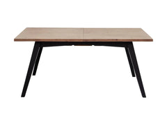 Viva Extendable Dining Table in Sundried Wheat/Matte Black - extendable dining table by LH Imports - Whats New Furniture Portland OR