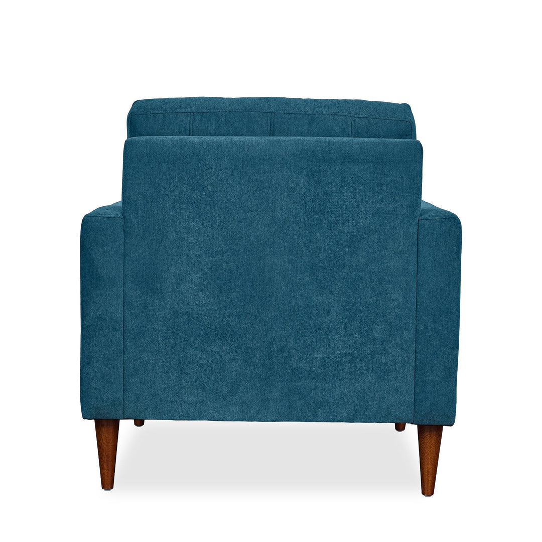Vogue Modern Chair in Sensation Turquoise back view - Oregon-made accent chair by Stanton - Whats New Furniture Portland OR