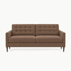 Vogue Modern Sofa in Lebron Mocha - studio front view - Stanton - Whats New Furniture Portland OR