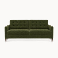 Vogue Modern Sofa in Lush Spinach - studio front view - Stanton - Whats New Furniture Portland OR