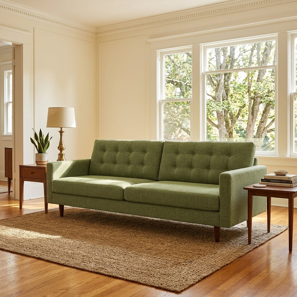 Vogue Modern Sofa in Noriko Herb view 16 - modern sofa by Stanton - Whats New Furniture Portland OR