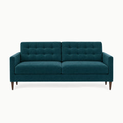 Vogue Modern Sofa in Sensation Turquoise - studio front view - Stanton - Whats New Furniture Portland OR