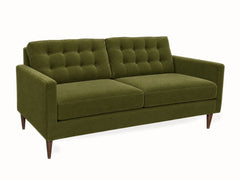 Vogue Modern Sofa in Vintage Moss - studio three-quarter view - Stanton - Whats New Furniture Portland OR