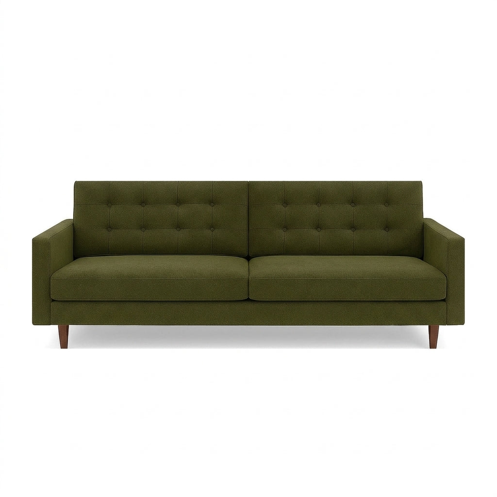 Vogue Modern Sofa in Vintage Saffron alternate view - modern sofa by Stanton - Whats New Furniture Portland OR