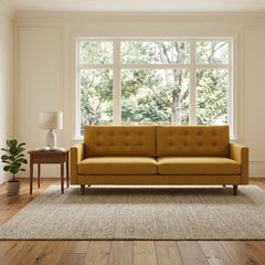 Vogue Modern Sofa in Vintage Saffron fabric detail - modern sofa by Stanton - Whats New Furniture Portland OR