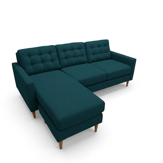 Vogue Sofa Chaise tapered wood leg detail - Stanton - Whats New Furniture Portland OR