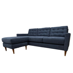 Vogue Sofa Chaise in Sensation Turquoise styled in a Portland living room - Whats New Furniture