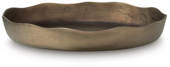 Wallmen Tray in Champagne Gold Finish — official Ashley Furniture studio view