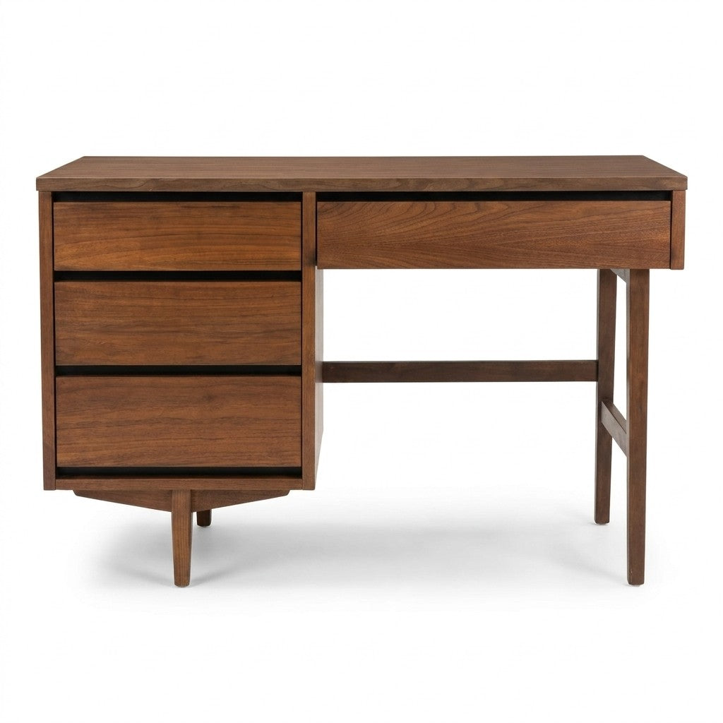 Walnut Mid-Century Desk - consignment furniture Portland