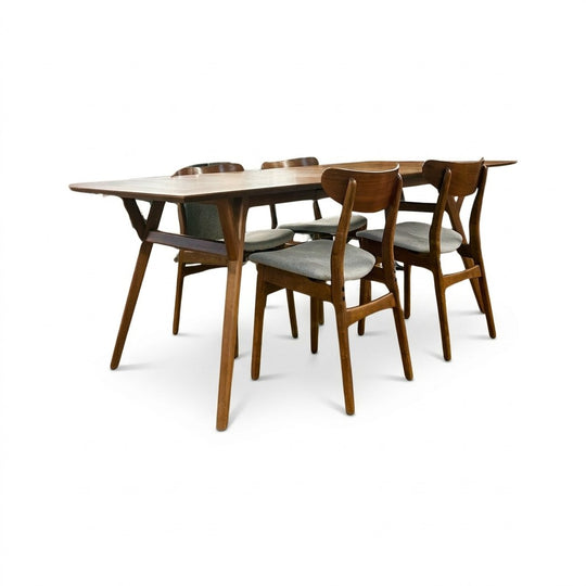 Walnut Mid-Century Dining Set - view 4