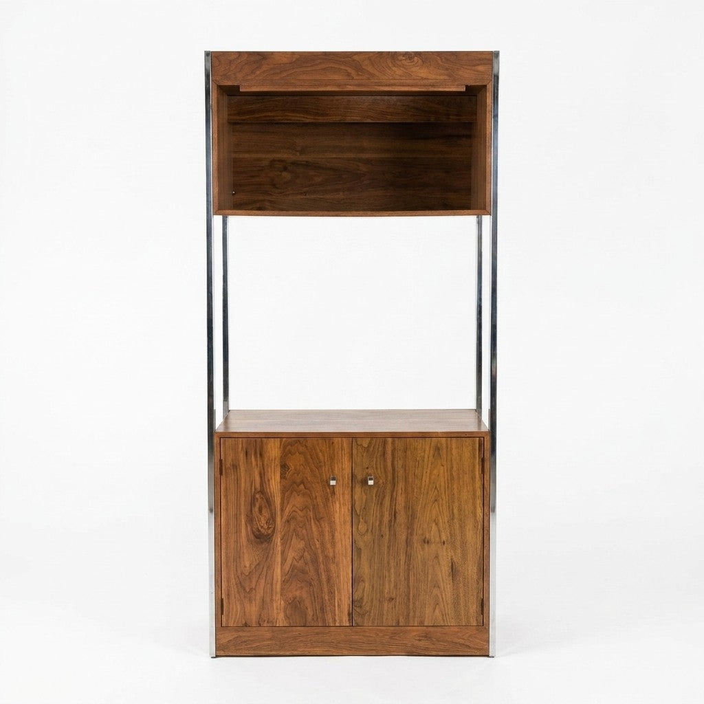 Walnut Mid-Century Storage - consignment furniture Portland