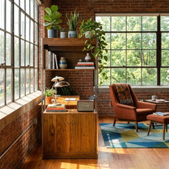 Walnut Mid-Century Storage - view 5