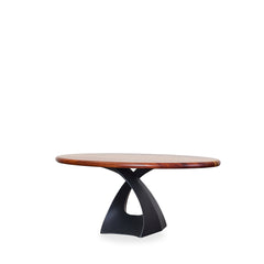 Woven Oval Coffee Table detail view - Whats New Furniture - Portland, Oregon