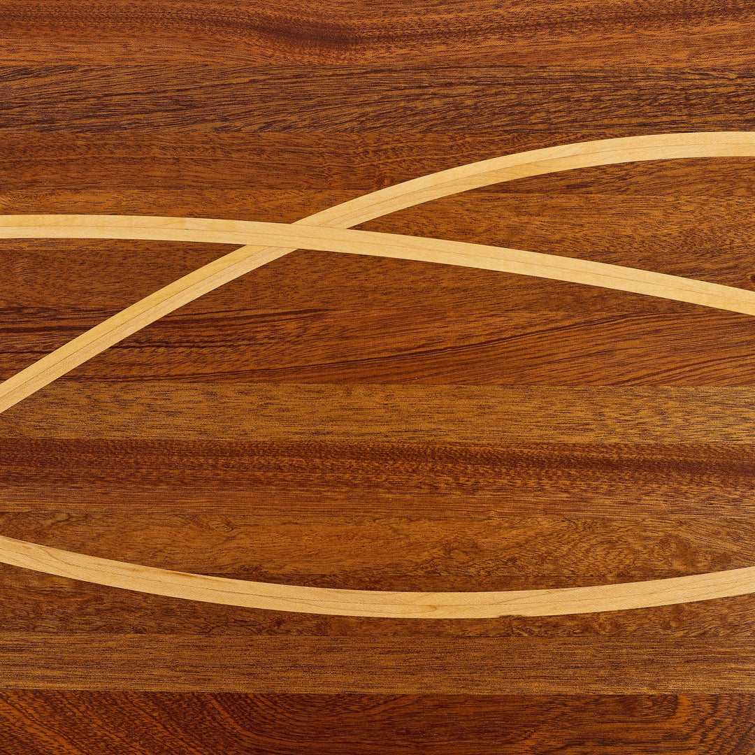 Woven Oval Coffee Table detail view 4 - Whats New Furniture - Portland, Oregon