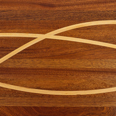 Woven Oval Coffee Table detail view 4 - Whats New Furniture - Portland, Oregon