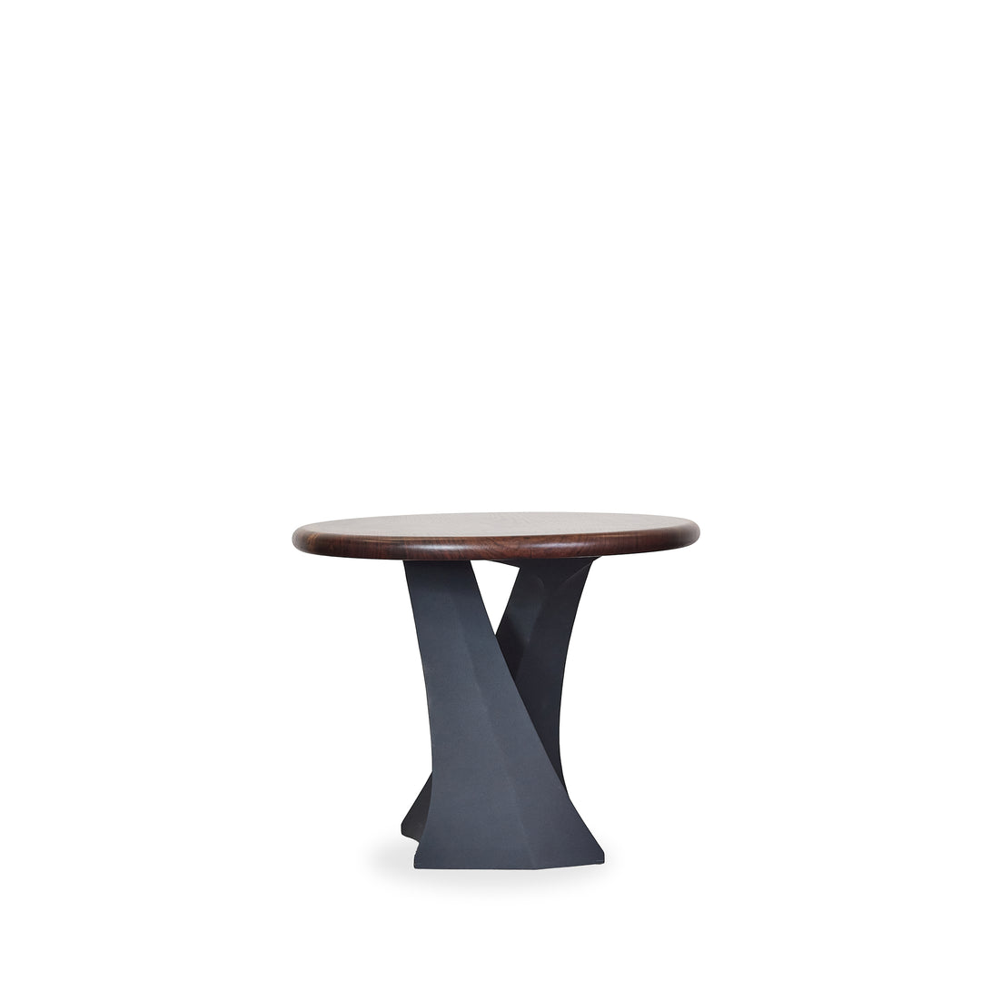 Walnut Slab End Table detail view 2 - Whats New Furniture - Portland, Oregon