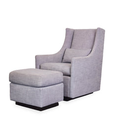 West Elm Glider w/ottoman detail view 3 - Whats New Furniture - Portland, Oregon
