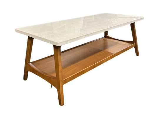 Marble West Elm Coffee Table - view 2