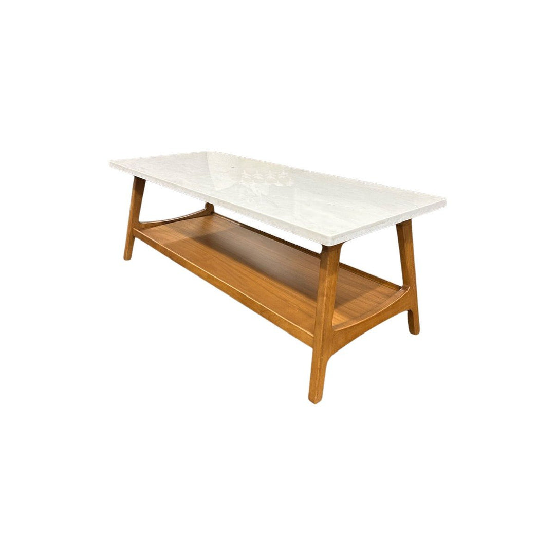 Marble West Elm Coffee Table - view 3
