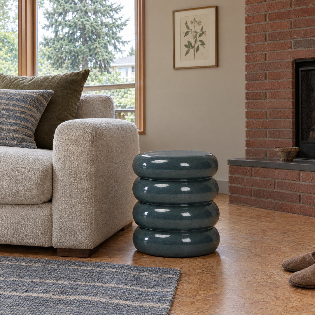 West End Table in Smooth Slate Concrete styled in a Portland home - Whats New Furniture