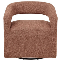 Westhill Boucle Upholstered Swivel Accent Chair Berry - What&