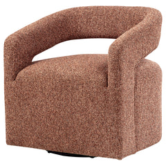 Westhill Boucle Upholstered Swivel Accent Chair Berry - What&