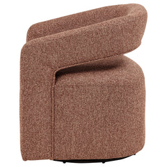 Westhill Boucle Upholstered Swivel Accent Chair Berry - What&