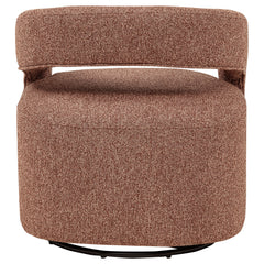 Westhill Boucle Upholstered Swivel Accent Chair Berry - What&
