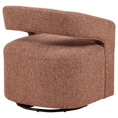 Westhill Boucle Upholstered Swivel Accent Chair Berry - What&