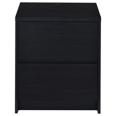 Westpark 2-drawer Nightstand LED Lights and USB Black - What&