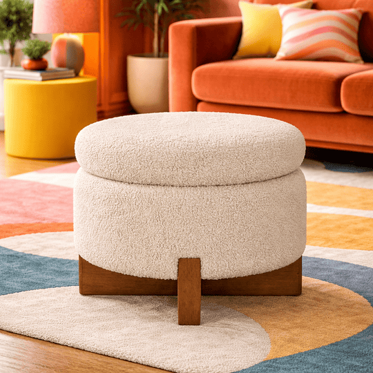 Fernhill Pouf Storage Ottoman - Whats New Furniture - Portland, Oregon