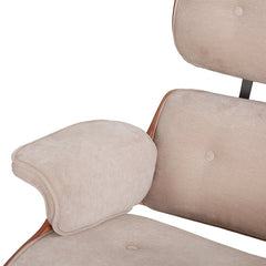 Burnside Lounge Chair and Ottoman Set in Moss Sand, cushion detail - Whats New Furniture