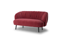 Cathedral Loveseat in Moss Red angle view - loveseat by What&