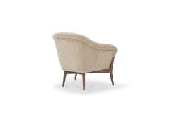 Chestnut Accent Chair in Moss Latte back view - accent chair by What&