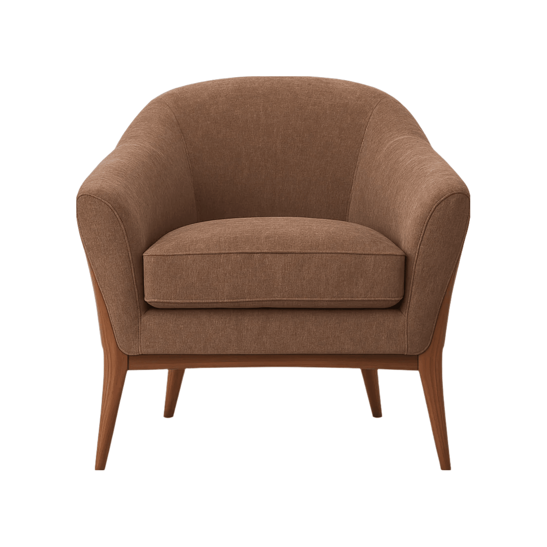 Chestnut Accent Chair in Brown - accent chair private label - Whats New Furniture Portland OR