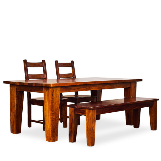 Dania Dining Set w/ Bench and 5 Chairs - Whats New Furniture - Portland, Oregon