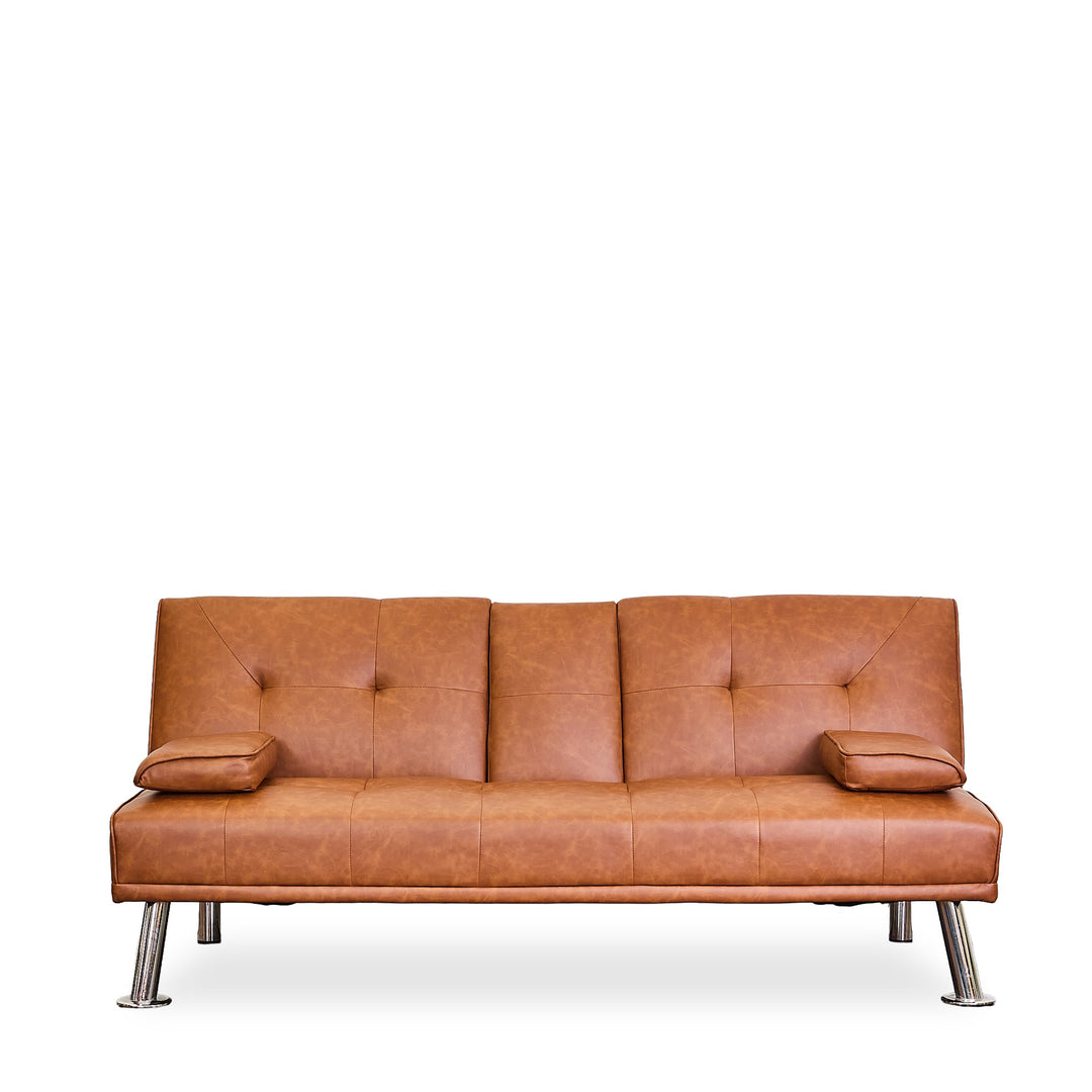 Faux Leather Futon - Whats New Furniture - Portland, Oregon