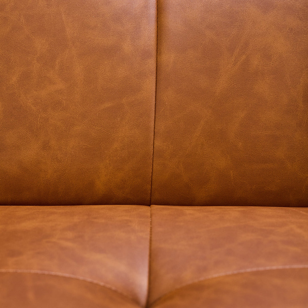 Faux Leather Futon - What&