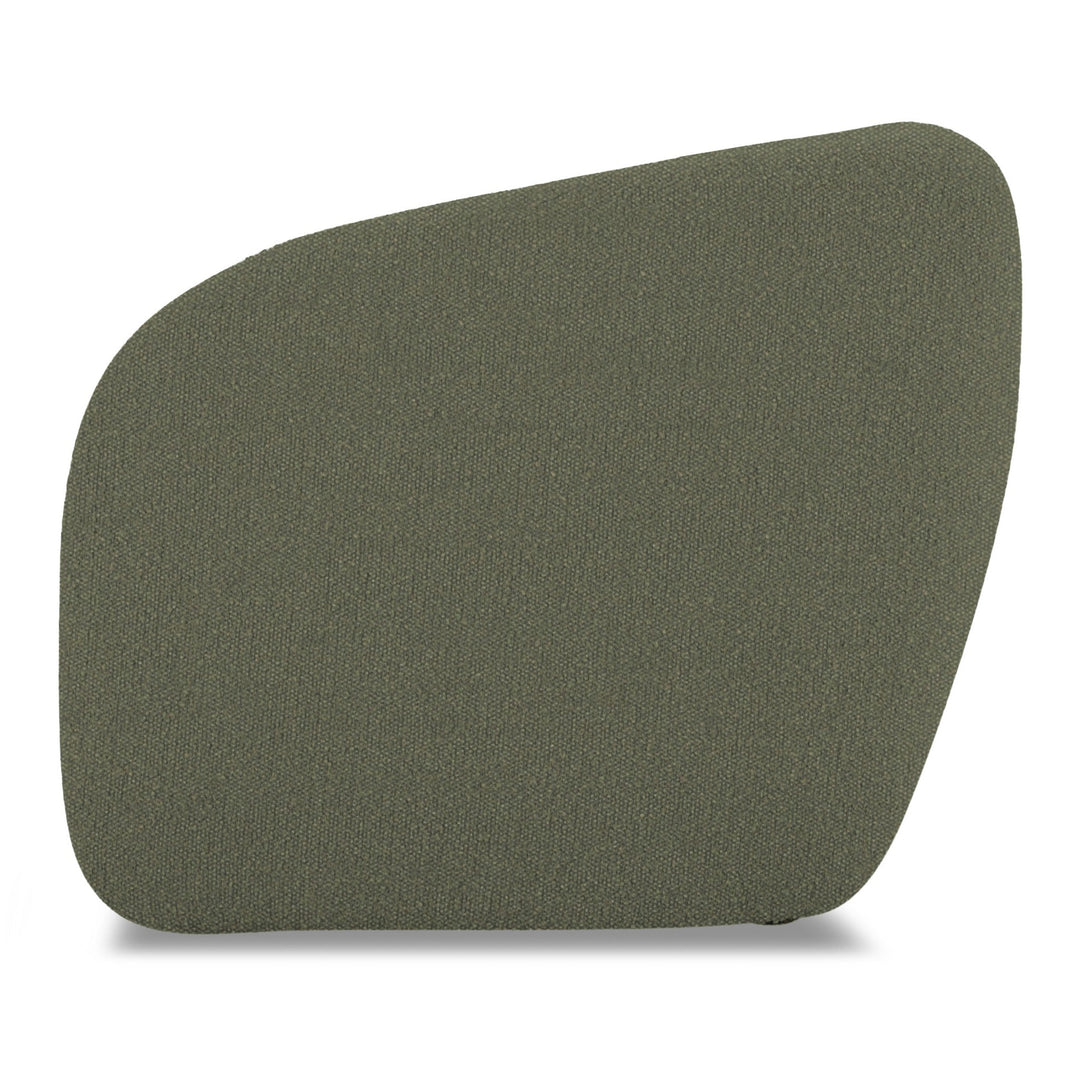 Finn 3-Seater Sofa in Pasha Army fabric - side profile - mid-century modern sofa - Whats New Furniture Portland OR