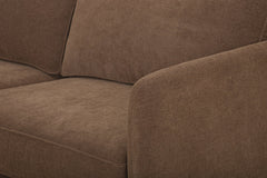 Highland Sectional in Nantes Brown LHF detail view - chaise sectional by What&