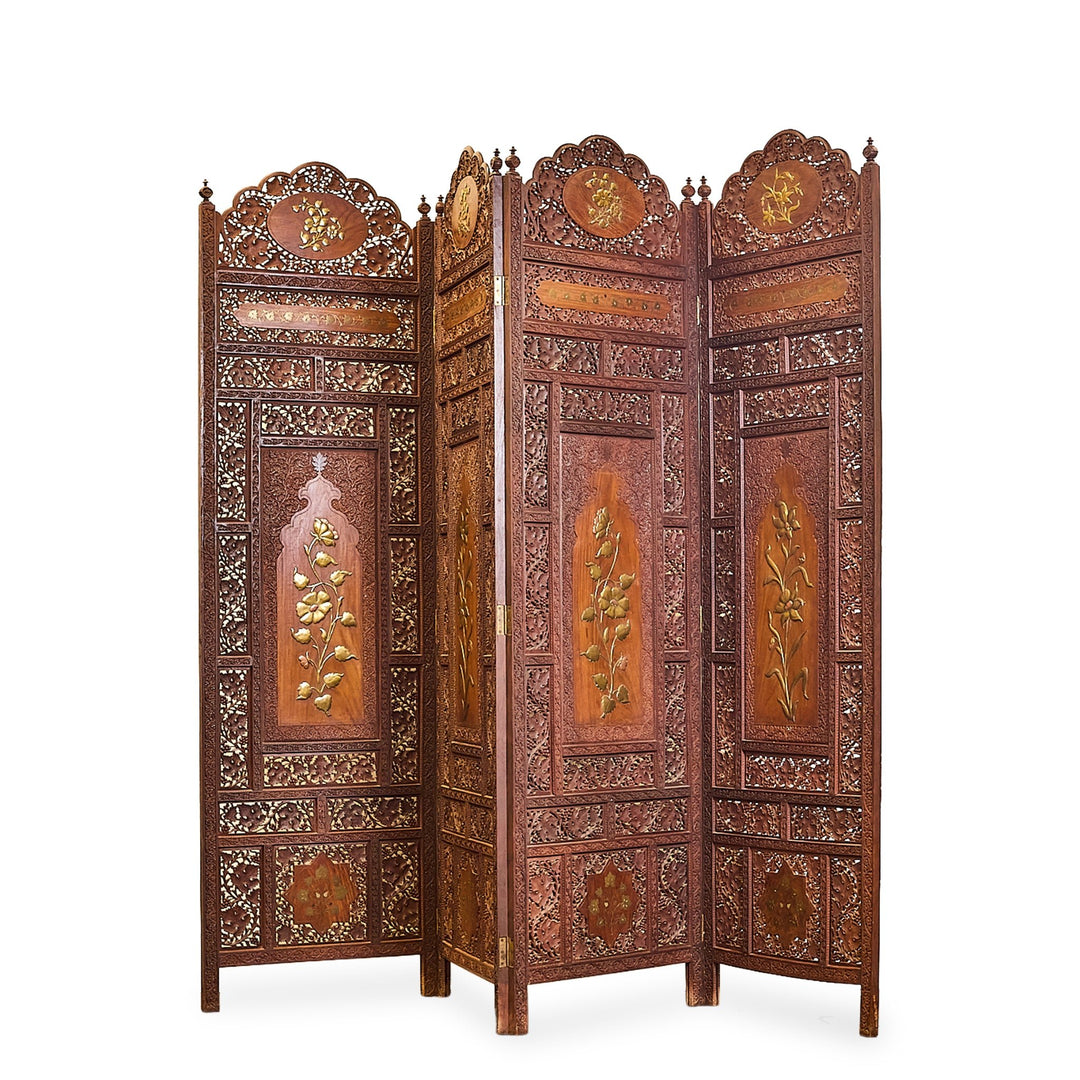 Indian hand carved privacy screen - What's New Furniture Portland Oregon