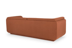 Ladd 3-Seater Sofa in Cute Burnt Umber back view - sofa by What&