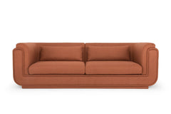 Ladd 3-Seater Sofa in Cute Burnt Umber front view - sofa by What&