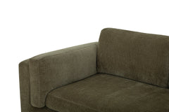 Lovejoy 2-Seater Sofa — solid natural light-wood sled base detail — What&