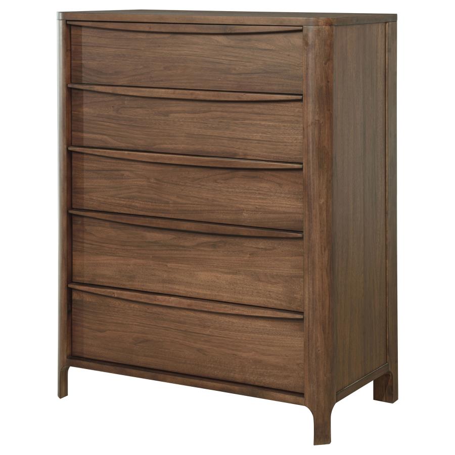 Maderia 5-drawer Chest of Drawers Walnut - What&