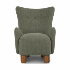 Monroe Accent Wing Chair in Montego Green - studio - What&