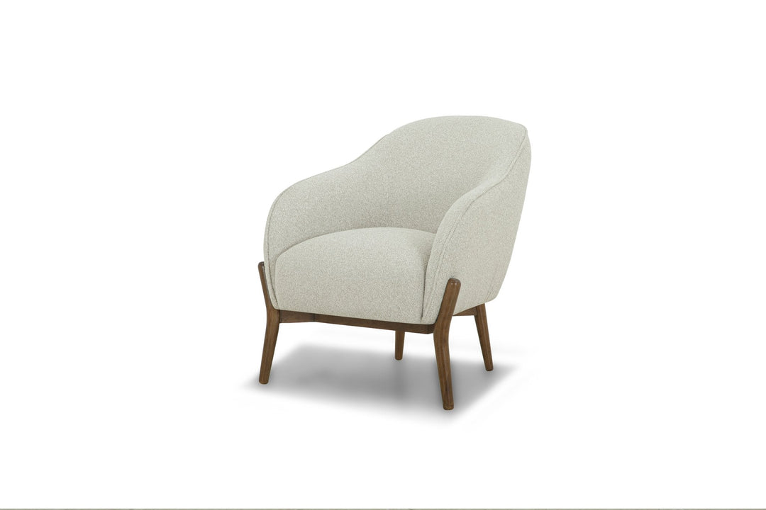 Cia Chair in Vista Linen angle view - accent chair by What&