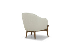 Cia Chair in Vista Linen back view - accent chair by What&
