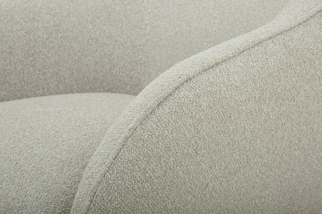Cia Chair in Vista Linen fabric detail view - accent chair by What&